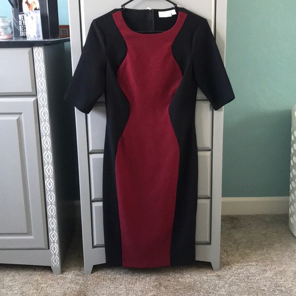 black and red slimming dress - Picture 1 of 1